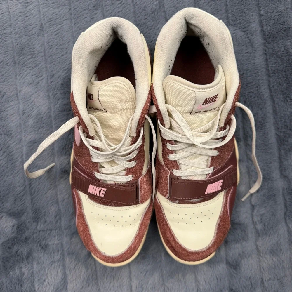 Nike Air Trainer 1 Shima Shima Brown Pink Suede DM0522-201 Mens 12
